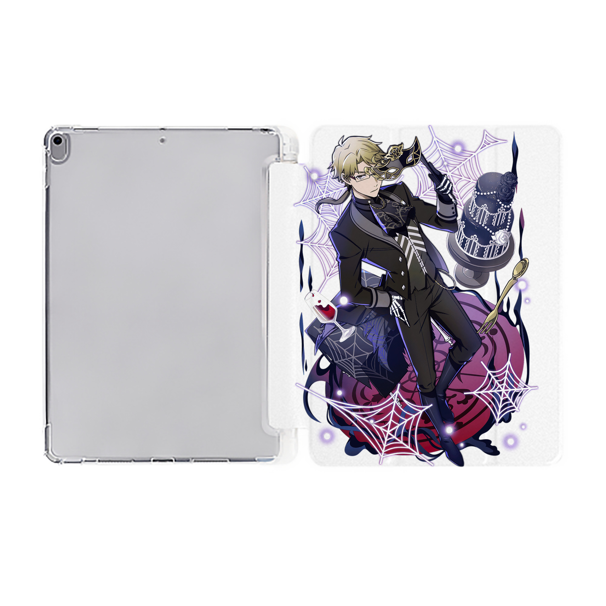 （画像用） 文豪ストレイドッグス Bungo Stray Dogs IPad ケース ペン収納付き 三つ折りスタンド PUレザー×シリコン 対応機種9.5/10.5/10.9インチ